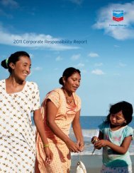 Chevron Corporate Responsibility Report 2011