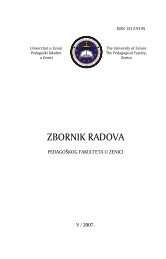 Zbornik radova V , 2007. - filozofski fakultet u zenici - Univerzitet u ...