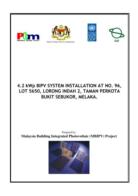 Bukit Sebukor, Melaka - mbipv project
