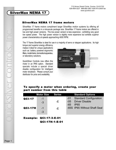 SilverMax NEMA 17 - Minarik