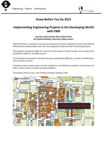 Know Before You Go 2013 Implementing Engineering Projects in ...