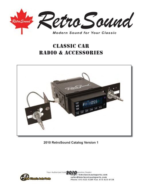 RetroSound - K&M Classic Auto Parts