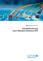 Konfektionierung nach Standard Siemens 6FX - Lutze, Inc.