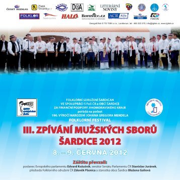 iii. zpÃ­vÃ¡nÃ­ muÅ¾skÃ½ch sborÅ¯ Å¡ardice 2012 - FolklornÃ­ sdruÅ¾enÃ­ ÄR