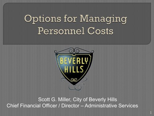 ARMP Presentation - the City of Beverly Hills