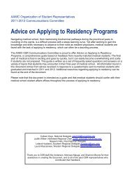 OSR Advice on Applying to Residency Programs - AAMC