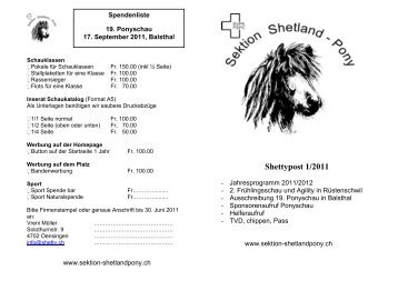 Shettypost April 2011 als pdf - Sektion Shetlandpony