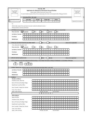 Form No. 49A - Taxindiaonline.com