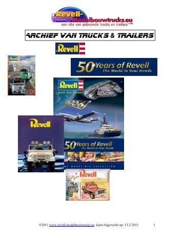 Archief van Trucks & Trailers - Revell Modelbouwtrucks