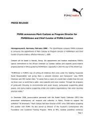 PRESS RELEASE PUMA announces Mark Coetzee as Program ...