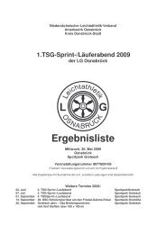 Ergebnisliste - LG Osnabrück