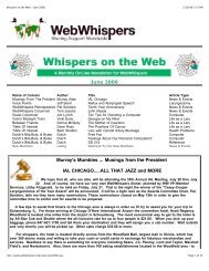 Whispers on the Web - June 2006 - WebWhispers Nu-Voice Club
