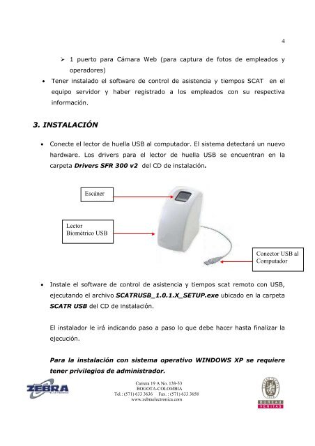 Manual software Scat remoto con usb.pdf - Zebra Electronica