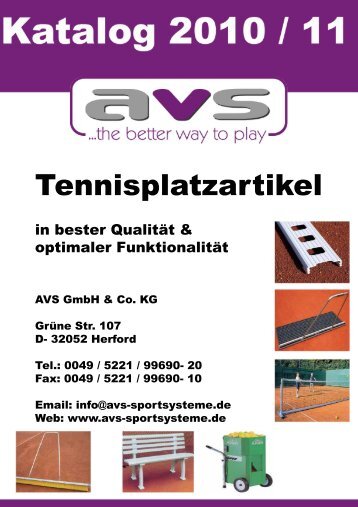 FORDERUNG PLATZPFLEGE - AVS-Sportsysteme