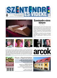 33. szÃ¡m . 2009. szeptember 18. - Szentendrei HÃ­rek