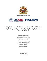 MCDA Final Report Malawi - Standards and Trade Development ...