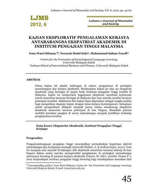 kajian eksploratif pengalaman kerjaya antarabangsa ekspatriat