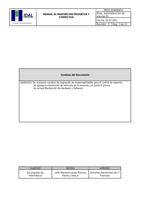 Manual mantenimiento preventivo y correctivo.pdf - Idal