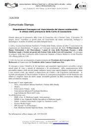 Comunicato Stampa - Associazione Italiana Familiari e Vittime della ...