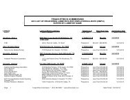 2013 Lobby List By Lobbyists - Texas State Ethics Commission