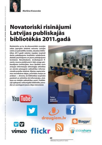 Novatoriski risinÄjumi Latvijas publiskajÄs bibliotÄ“kÄs ... - Academia