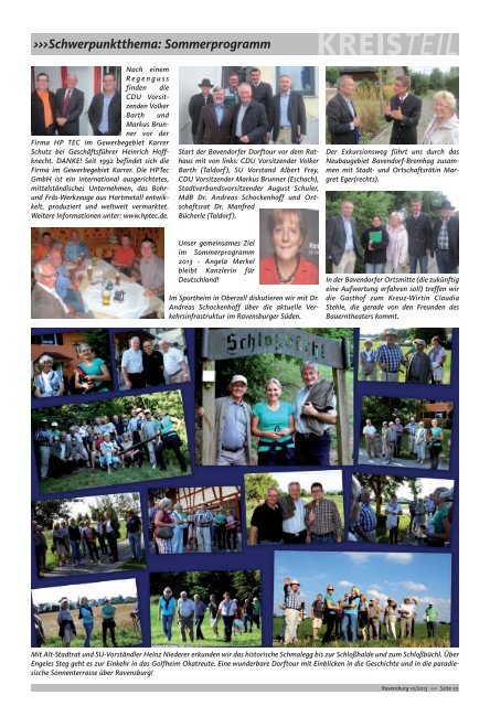 Oktober 2013 - CDU Kreisverband Ravensburg