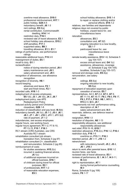 Department of Human Services Agreement 2011–2014 [pdf, 1.05mb]