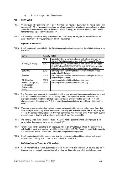 Department of Human Services Agreement 2011–2014 [pdf, 1.05mb]