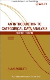 Introduction to Categorical Data Analysis