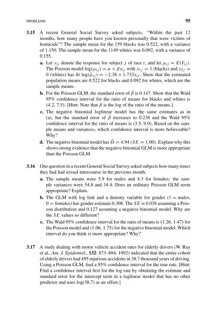 Introduction to Categorical Data Analysis