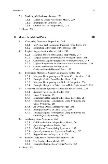 Introduction to Categorical Data Analysis