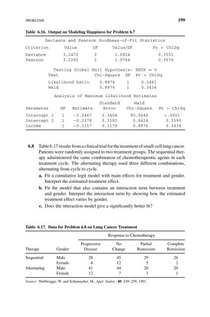 Introduction to Categorical Data Analysis