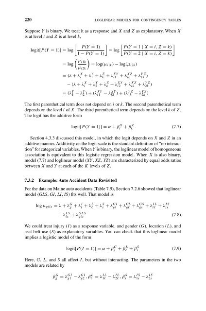 Introduction to Categorical Data Analysis