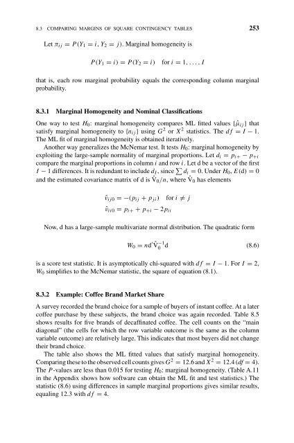 Introduction to Categorical Data Analysis