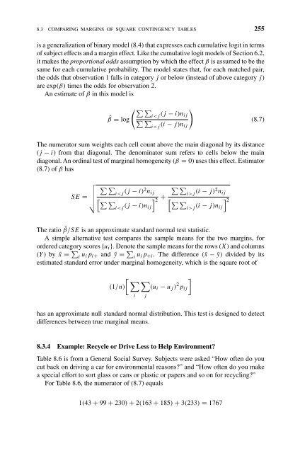 Introduction to Categorical Data Analysis