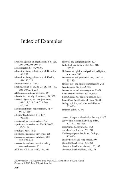 Introduction to Categorical Data Analysis