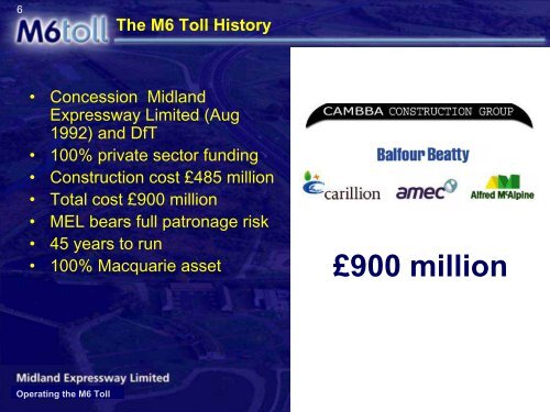 Welcome to M6 Toll - Macquarie Bank