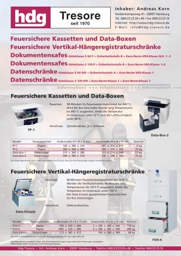 +++ Information! - hdg - tresore