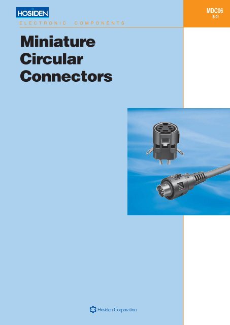 Miniature Circular Connectors Hosiden