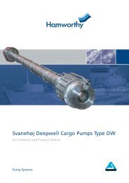 SvanehÅ³j Deepwell Cargo Pumps Type DW - Hamworthy