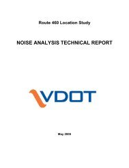 noise analysis technical report - Virginia Department of Transportation