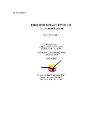 Free Flight Research Issues and Literature Search - FAA Human ...