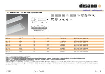 601 Disanlens MK - con diffusore in policarbonato - Disano ...