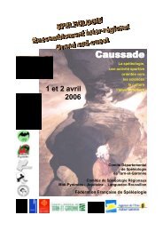 1 et 2 avril 2006 - ComitÃ© spÃ©lÃ©ologique rÃ©gional Midi-PyrÃ©nÃ©es