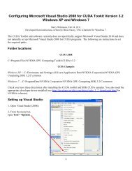 Configuring Microsoft Visual Studio 2008 for CUDA Tookit Version ...