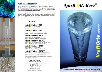 A - Flyer Spirit Vitalizer - Crystal NTE SA