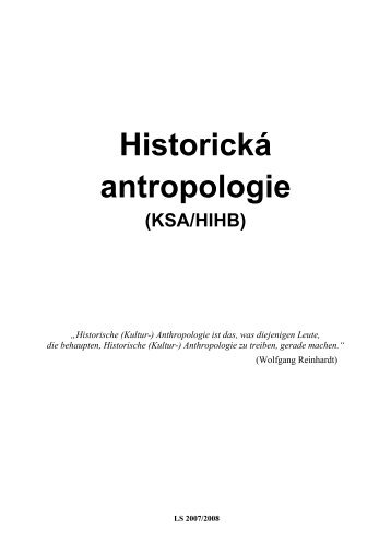 pÅednÃ¡Å¡ky a seminÃ¡Åe HIHB stÃ¡hnout PDF - Antropoweb