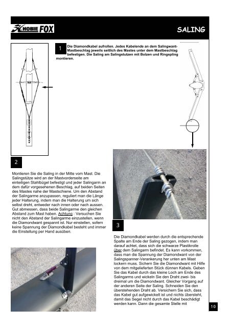 AUFBAUANLEITUNG - Hobie Cat