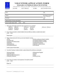 DOWNLOAD a PRINTABLE volunteer application form - Niagara ...