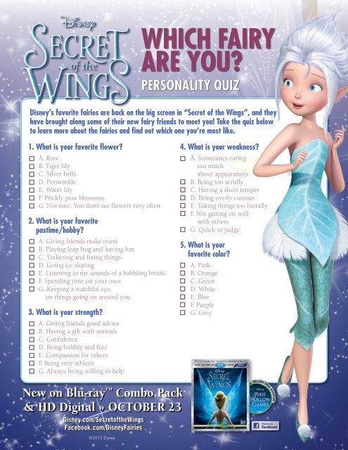 WHICH FAIRY ARE YOU?